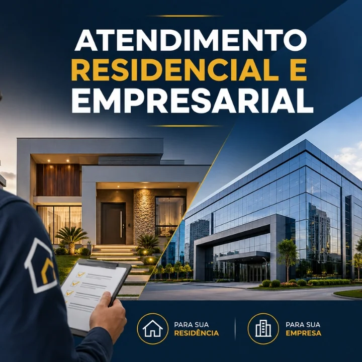 Atendimento residencial e empresarial da Alfa Desentupidora